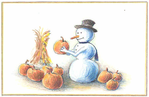 Snowman for october