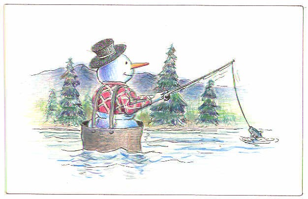 Snowman for june