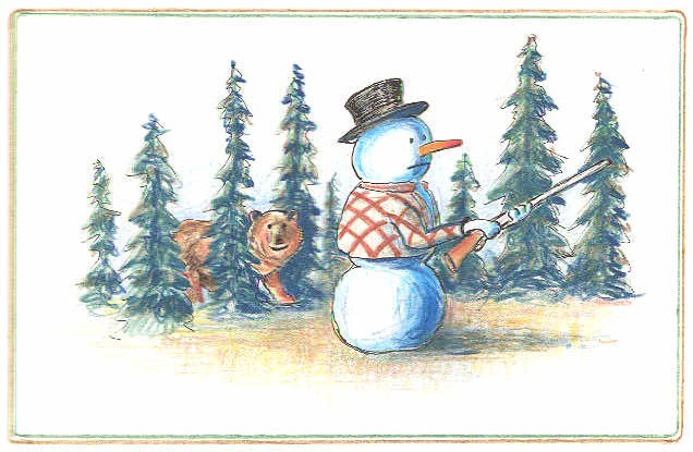 Snowman for august